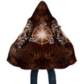 New Zealand Matariki Tupuanuku Cloak Maori Moko Brown Galaxy