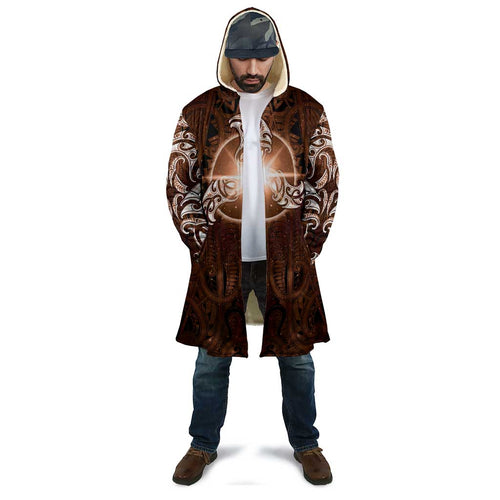 New Zealand Matariki Tupuanuku Cloak Maori Moko Brown Galaxy