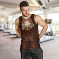 New Zealand Matariki Tupuanuku Men Tank Top Maori Moko Brown Galaxy