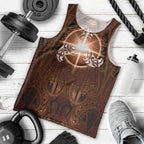 New Zealand Matariki Tupuanuku Men Tank Top Maori Moko Brown Galaxy