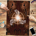 New Zealand Matariki Tupuanuku Puzzle Maori Moko Brown Galaxy