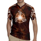 New Zealand Matariki Tupuanuku Rugby Jersey Maori Moko Brown Galaxy