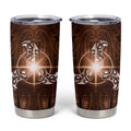 New Zealand Matariki Tupuanuku Tumbler Cup Maori Moko Brown Galaxy