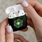 New Zealand Matariki Tupuarangi AirPods Case Maori Moko Green Galaxy