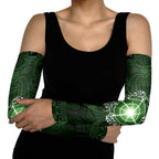 New Zealand Matariki Tupuarangi Arm Sleeves Maori Moko Green Galaxy
