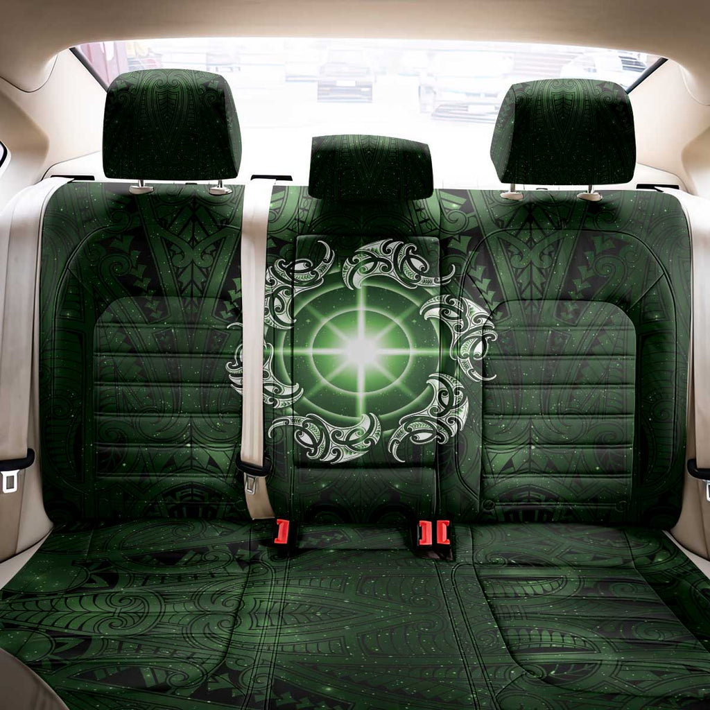 New Zealand Matariki Tupuarangi Back Car Seat Cover Maori Moko Green Galaxy