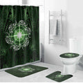 New Zealand Matariki Tupuarangi Bathroom Set Maori Moko Green Galaxy
