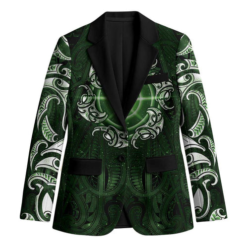 New Zealand Matariki Tupuarangi Blazer Maori Moko Green Galaxy