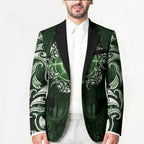 New Zealand Matariki Tupuarangi Blazer Maori Moko Green Galaxy