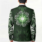 New Zealand Matariki Tupuarangi Blazer Maori Moko Green Galaxy