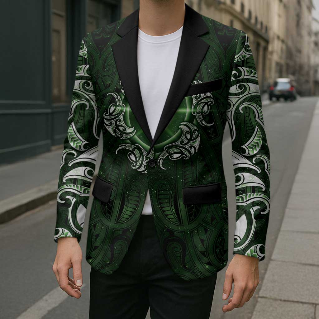 New Zealand Matariki Tupuarangi Blazer Maori Moko Green Galaxy