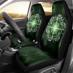 New Zealand Matariki Tupuarangi Car Seat Cover Maori Moko Green Galaxy