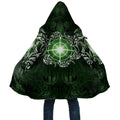 New Zealand Matariki Tupuarangi Cloak Maori Moko Green Galaxy