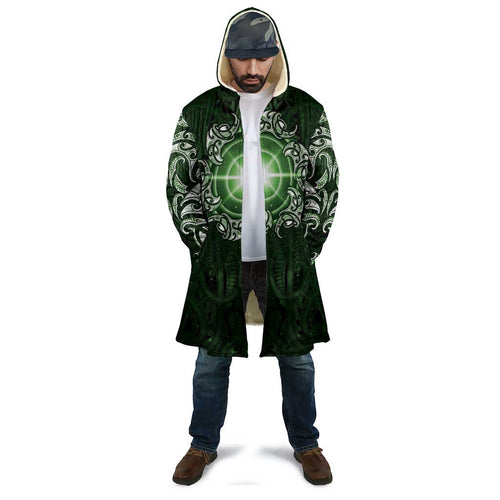 New Zealand Matariki Tupuarangi Cloak Maori Moko Green Galaxy