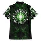 New Zealand Matariki Tupuarangi Family Matching Tank Maxi Dress and Hawaiian Shirt Maori Moko Green Galaxy