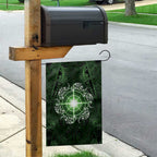 New Zealand Matariki Tupuarangi Garden Flag Maori Moko Green Galaxy