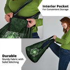 New Zealand Matariki Tupuarangi Grocery Bag Maori Moko Green Galaxy