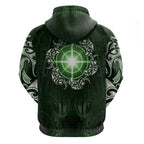 New Zealand Matariki Tupuarangi Hoodie Maori Moko Green Galaxy