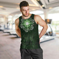 New Zealand Matariki Tupuarangi Men Tank Top Maori Moko Green Galaxy