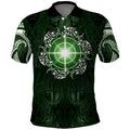 New Zealand Matariki Tupuarangi Polo Shirt Maori Moko Green Galaxy