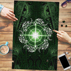 New Zealand Matariki Tupuarangi Puzzle Maori Moko Green Galaxy
