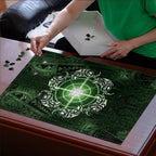 New Zealand Matariki Tupuarangi Puzzle Maori Moko Green Galaxy