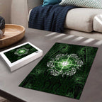 New Zealand Matariki Tupuarangi Puzzle Maori Moko Green Galaxy