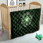 New Zealand Matariki Tupuarangi Quilt Maori Moko Green Galaxy