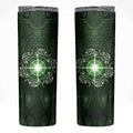 New Zealand Matariki Tupuarangi Skinny Tumbler Maori Moko Green Galaxy
