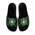 New Zealand Matariki Tupuarangi Slide Sandals Maori Moko Green Galaxy
