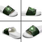 New Zealand Matariki Tupuarangi Slide Sandals Maori Moko Green Galaxy