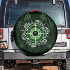 New Zealand Matariki Tupuarangi Spare Tire Cover Maori Moko Green Galaxy