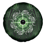 New Zealand Matariki Tupuarangi Spare Tire Cover Maori Moko Green Galaxy