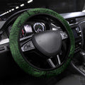 New Zealand Matariki Tupuarangi Steering Wheel Cover Maori Moko Green Galaxy