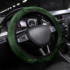 New Zealand Matariki Tupuarangi Steering Wheel Cover Maori Moko Green Galaxy