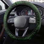 New Zealand Matariki Tupuarangi Steering Wheel Cover Maori Moko Green Galaxy