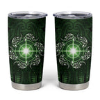 New Zealand Matariki Tupuarangi Tumbler Cup Maori Moko Green Galaxy