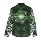 New Zealand Matariki Tupuarangi Women Casual Shirt Maori Moko Green Galaxy