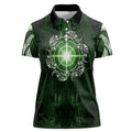 New Zealand Matariki Tupuarangi Women Polo Shirt Maori Moko Green Galaxy