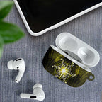 New Zealand Matariki Hiwaiterangi AirPods Case Maori Moko Yellow Galaxy
