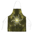 New Zealand Matariki Hiwaiterangi Apron Maori Moko Yellow Galaxy