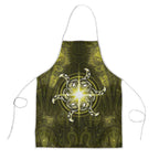 New Zealand Matariki Hiwaiterangi Apron Maori Moko Yellow Galaxy