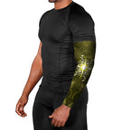 New Zealand Matariki Hiwaiterangi Arm Sleeves Maori Moko Yellow Galaxy