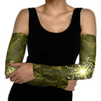 New Zealand Matariki Hiwaiterangi Arm Sleeves Maori Moko Yellow Galaxy