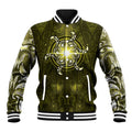 New Zealand Matariki Hiwaiterangi Baseball Jacket Maori Moko Yellow Galaxy