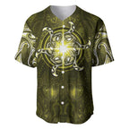 New Zealand Matariki Hiwaiterangi Baseball Jersey Maori Moko Yellow Galaxy
