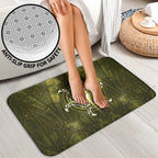 New Zealand Matariki Hiwaiterangi Bathroom Set Maori Moko Yellow Galaxy