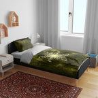 New Zealand Matariki Hiwaiterangi Bedding Set Maori Moko Yellow Galaxy