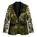 New Zealand Matariki Hiwaiterangi Blazer Maori Moko Yellow Galaxy