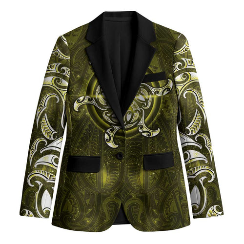 New Zealand Matariki Hiwaiterangi Blazer Maori Moko Yellow Galaxy